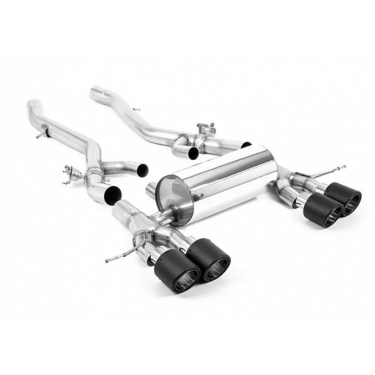 Milltek Sport koncový díl výfuku Axle Back pro BMW řada 2 M2 Coupe (G87) OPF/GPF 2023-, koncovky: GT-115 karbonové