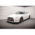 Maxton Design spoiler pod přední nárazník s křidélky pro Nissan GT-R R35 Facelift, černý lesklý plast ABS