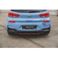 Maxton Design "Racing durability" zadní difuzor ver.2 pro Hyundai i30 N Mk3, plast ABS bez povrchové úpravy, s červeným proužkem na svislých žebrech