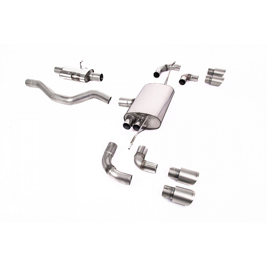 Milltek Sport výfukový systém OPF/GPF Back pro Land rover Defender 90 3.0 I6 P400 (s OPF/GPF a bez OPF/GPF) 2020-2024, GT-90 titanové koncovky Milltek Sport výfukový systém OPF/GPF Back pro Land rover Defender 90 3.0 I6 P400 (s OPF/GPF a bez OPF/GPF) 2020-2024, GT-90 titanové koncovky