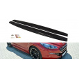 Maxton Design difuzory pod boční prahy pro Peugeot RCZ FL, carbon-Look