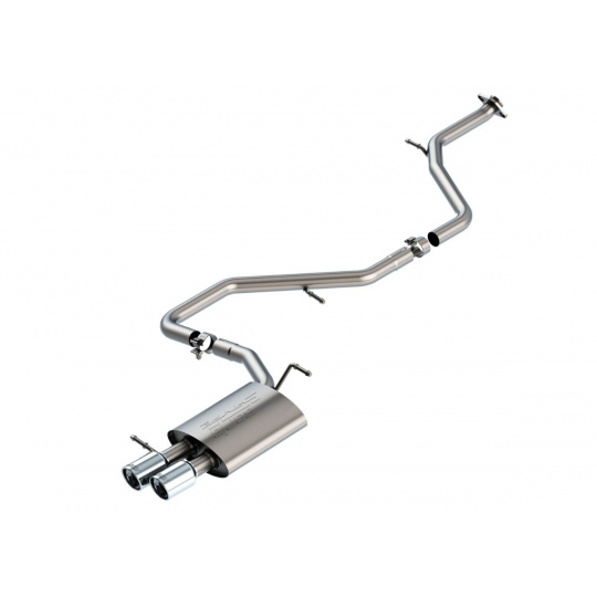 Borla Cat-Back výfukový systém "S-Type" pro Toyota Corolla SE/XSE sedan 2,0l, s aut. převodovkou, FWD, 4-dvéř., r.v. 2020-2021