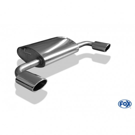 Fox Sportauspuff koncový tlumič výfuku s koncovkou 140x90 Typ 32 na obou stranách pro Mitsubishi Outlander GF 2012- s motorem 2.0, 2.3 D