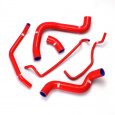 Samco Sport 6-dílná sada silikonových hadic pro vedení chladicí kapaliny pro Ford Mustang 2010 - On 5.0l V8, barva: modrá