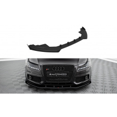 Maxton Design "Street Pro" spoiler pod přední nárazník s křidélky pro Audi A5 8T, plast ABS bez povrchové úpravy, s červenou linkou, S-Line