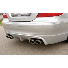 Rieger spoiler pod zadní nárazník pro Mercedes CLK W209 kabriolet, kupé vč. faceliftu r.v. 00/02-06/04, 07/04-, plast ABS bez povrchové úpravy