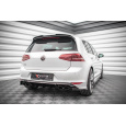 Maxton Design boční difuzory pod zadní nárazník ver.4 pro Volkswagen Golf R Mk7, černý lesklý plast ABS