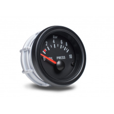 Autogauge palubní přístroj - tlak oleje s černým podkladem Autogauge palubní přístroj - tlak oleje s černým podkladem