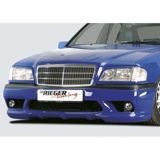 Rieger přední nárazník pro Mercedes třída C W202 sedan, t-model, plast ABS bez povrchové úpravy, bez držáků originálních mlhových světel