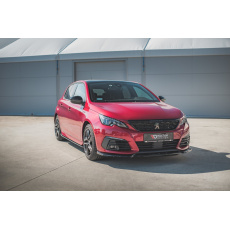 Maxton Design spoiler pod přední nárazník pro Peugeot 308 GT Mk2 Facelift, černý lesklý plast ABS Maxton Design spoiler pod přední nárazník pro Peugeot 308 GT Mk2 Facelift, černý lesklý plast ABS