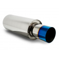 Sportovní nerezový výfuk (tlumič) univerzální - koncovka 102mm, TitanLook
