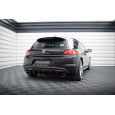 Maxton Design vložka zadního nárazníku ver.2 pro Volkswagen Scirocco R Mk3, černý lesklý plast ABS