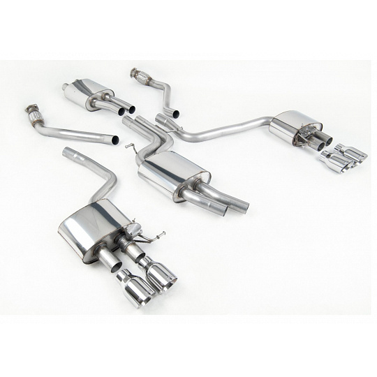 Milltek Sport výfukový systém cat-back pro Audi SQ5 3.0 TFSI kompresor 2013-2016, typ koncovek: GT-100 leštěné Milltek Sport výfukový systém cat-back pro Audi SQ5 3.0 TFSI kompresor 2013-2016, typ koncovek: GT-100 leštěné