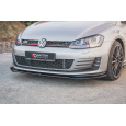Maxton Design spoiler pod přední nárazník ver.2 pro Volkswagen Golf GTI Mk7, černý lesklý plast ABS