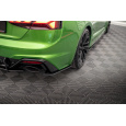 Maxton Design "Street Pro" boční difuzory pod zadní nárazník pro Audi RS5 F5 FL, plast ABS bez povrchové úpravy, s červenou linkou