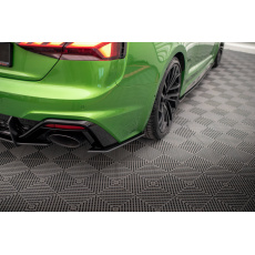 Maxton Design "Street Pro" boční difuzory pod zadní nárazník pro Audi RS5 F5 FL, plast ABS bez povrchové úpravy, s červenou linkou Maxton Design "Street Pro" boční difuzory pod zadní nárazník pro Audi RS5 F5 FL, plast ABS bez povrchové úpravy, s červenou linkou