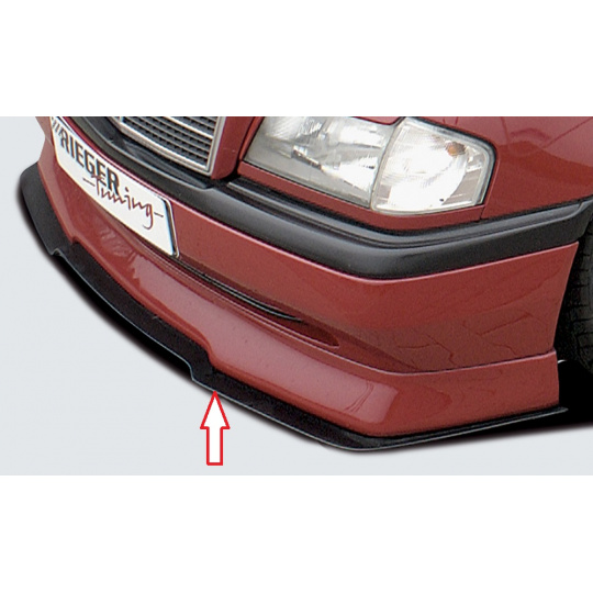 Rieger lipa pod přední nárazník Rieger pro Mercedes třída C W202 sedan, t-model, plast ABS bez povrchové úpravy