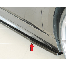 Rieger spoiler pod boční práh mont. strana pravá pro BMW řada 1 F40 hatchback / 4-dr., 07/19-, plast ABS lakovaný do černé lesklé barvy