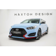 Maxton Design "Street Pro" spoiler pod přední nárazník s křidélky pro Hyundai Veloster N Mk2, plast ABS bez povrchové úpravy