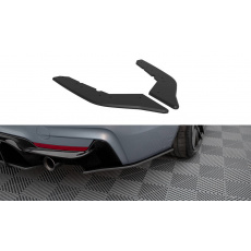 Maxton Design "Street Pro" boční difuzory pod zadní nárazník pro BMW řada 4 F32, plast ABS bez povrchové úpravy, 435 coupe M-pack, s červenou linkou
