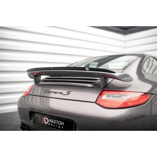 Maxton Design prodloužení spoileru pro Porsche 911 997 Carrera Facelift, 997 Carrera GTS Facelift, černý lesklý plast ABS