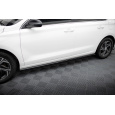 Maxton Design difuzory pod boční prahy pro Hyundai I30 MK3 Facelift, černý lesklý plast ABS