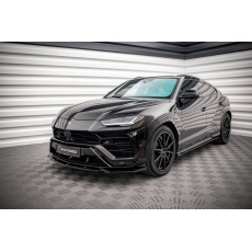 Maxton Design spoiler pod přední nárazník ver.2 pro Lamborghini Urus Mk1, černý lesklý plast ABS