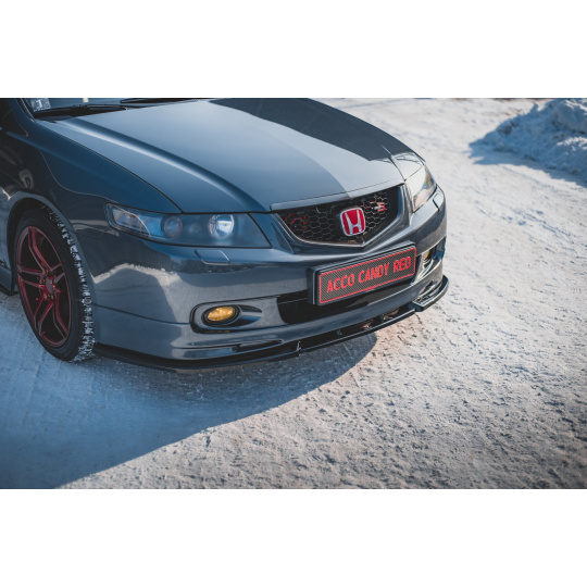 Maxton Design spoiler pod přední nárazník ver.2 pro Honda Accord Mk7 Type-S, černý lesklý plast ABS