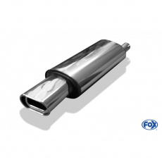 Fox Sportauspuff koncový tlumič výfuku s koncovkou 135x80 Typ 53 pro Opel Astra F s motorem 1.4, 1.5 D, 1.6, 1.6 D, 1.8, 2.0, typ F CC s 1bod. uch. tl.