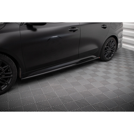 Maxton Design difuzory pod boční prahy pro Kia Proceed Mk1 Facelift GT, černý lesklý plast ABS