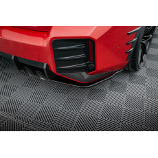 Maxton Design boční difuzory pod zadní nárazník pro BMW M2 G87, černý lesklý plast ABS