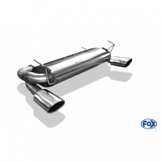 Fox Sportauspuff koncový tlumič výfuku s koncovkou 115x85 Typ 32 na obou stranách pro Nissan 350Z s motorem 3.5