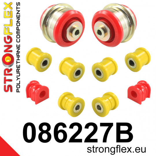 086227B: Strongflex Sada silentbloků zadního zavěšení