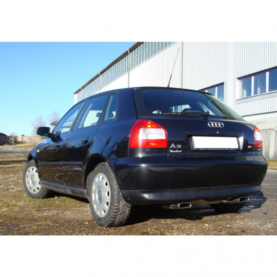 Fox Sportauspuff s koncovkou 130x50 Typ 52 na obou stranách pro Audi A3 8L s motorem 1.8 T, 1.9 TDI