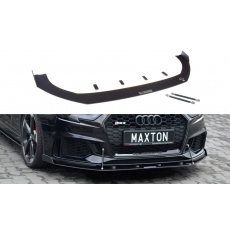 Maxton Design "Racing" spoiler pod přední nárazník ver.1 pro Audi RS3 8V Facelift, plast ABS bez povrchové úpravy, s křidélky Maxton Design "Racing" spoiler pod přední nárazník ver.1 pro Audi RS3 8V Facelift, plast ABS bez povrchové úpravy, s křidélky