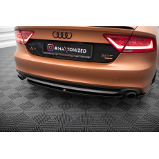 Maxton Design středový spoiler pod zadní nárazník pro Audi A7 C7, černý lesklý plast ABS Maxton Design středový spoiler pod zadní nárazník pro Audi A7 C7, černý lesklý plast ABS