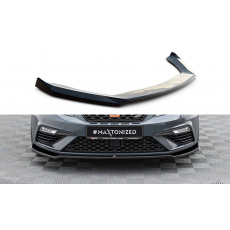 Maxton Design spoiler pod přední nárazník ver.7 pro Seat Leon Cupra Mk3 Facelift, černý lesklý plast ABS Maxton Design spoiler pod přední nárazník ver.7 pro Seat Leon Cupra Mk3 Facelift, černý lesklý plast ABS