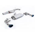 Milltek Sport homologovaný výfuk cat-back 80mm s rezonátorem pro Audi TT Mk3 TTRS 2.5TFSI Quattro (s OPF/GPF) 2019-2024, typ koncovek: titanové modré