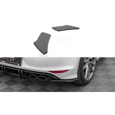 Maxton Design "Street Pro" boční difuzory pod zadní nárazník pro Volkswagen Golf R Mk7, plast ABS bez povrchové úpravy, s červenou linkou