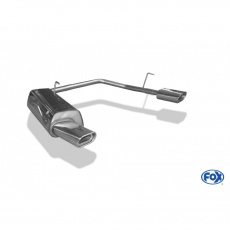 Fox Sportauspuff koncový tlumič výfuku s koncovkou 135x80 Typ 53 na obou stranách pro Peugeot 206 1999- s motorem 2.0 16V