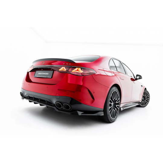 Maxton Design spoiler pod zadní nárazník s žebrováním pro Mercedes třída E W214/AMG 53, černý lesklý plast ABS, Sedan / Estate Maxton Design spoiler pod zadní nárazník s žebrováním pro Mercedes třída E W214/AMG 53, černý lesklý plast ABS, Sedan / Estate