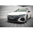 Maxton Design spoiler pod přední nárazník ver.3 pro Volkswagen Arteon R, černý lesklý plast ABS