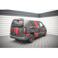 Maxton Design středový spoiler pod zadní nárazník s žebrováním pro Peugeot Partner Mk3, černý lesklý plast ABS