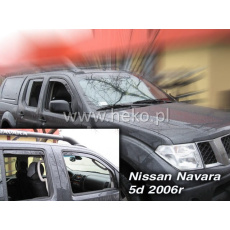 HEKO ofuky oken Nissan Navara Pickup 4dv (2005-2014) přední + zadní