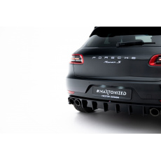 Maxton Design vložka zadního nárazníku pro Porsche Macan Mk1 Facelift, černý lesklý plast ABS, GTS / Sport Design Maxton Design vložka zadního nárazníku pro Porsche Macan Mk1 Facelift, černý lesklý plast ABS, GTS / Sport Design