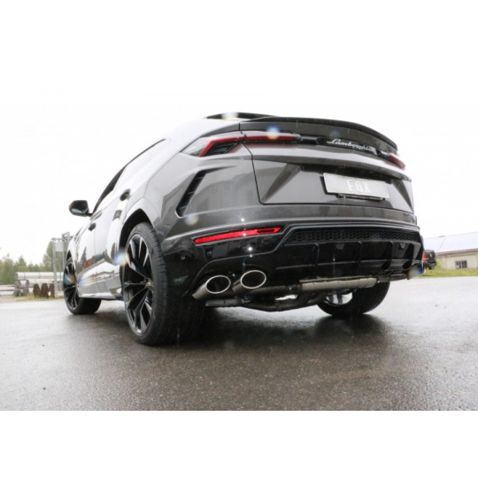 Fox Sportauspuff koncový tlumič výfuku s klapkami s koncovkou 2x115x85 Typ 38 na obou stranách pro Lamborghini Urus 2021- s motorem 4.0