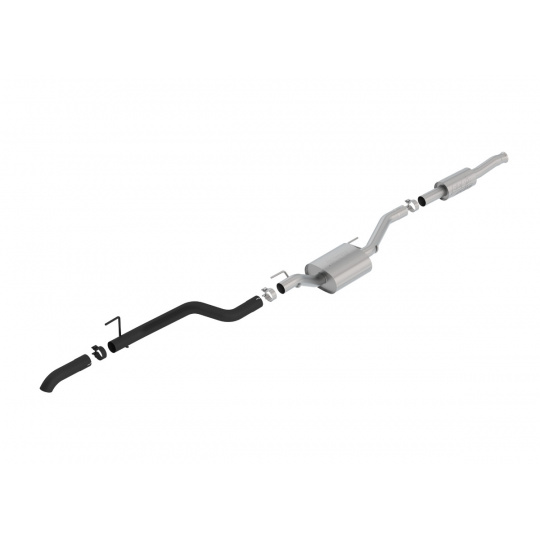 Borla Cat-Back výfukový systém "ATAK" pro Jeep Gladiator 3,6l V6 (4WD), 4-dvéř., r.v. od 2020, typ koncovek: černé