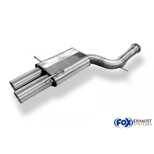 Fox Sportauspuff koncový tlumič výfuku s koncovkou 2x90 Typ 24 dvojitá pro Audi RS4 B5 s motorem 2.7