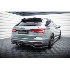 Maxton Design středový spoiler pod zadní nárazník s žebrováním pro Audi A6 C8 Allroad, černý lesklý plast ABS Maxton Design středový spoiler pod zadní nárazník s žebrováním pro Audi A6 C8 Allroad, černý lesklý plast ABS