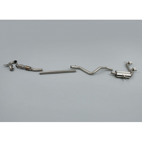 Milltek Sport výfukový systém Turbo-back vč. Hi-Flow sportovního katalyzátoru pro Renault / Alpine Megane II Renaultsport 230 Renault F1 Team R26 / R26R 2006-2009